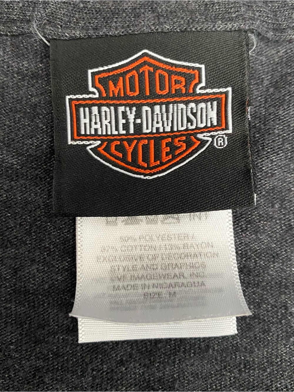 Harley Davidson Gray Pink Roses Flames El Paso TX Tee M - Picture 3 of 6